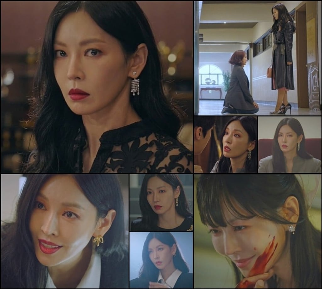 A collage of scenes featuring Kim So-yeon in The Penthouse. Photo: SBS A collage of scenes featuring Kim So-yeon in The Penthouse. Photo: SBS