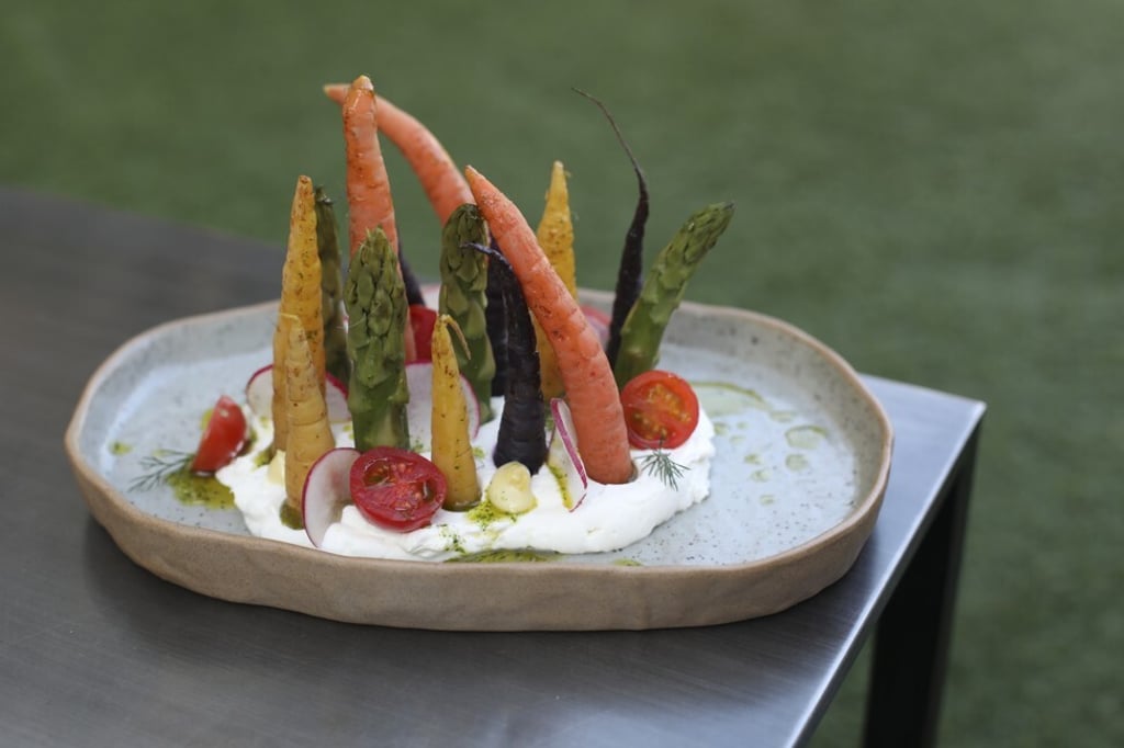 Heirloom root vegetables with housemade labneh and dill by Tronco Calahorra. Photo: SCMP / Xiaomei Chen Heirloom root vegetables with housemade labneh and dill by Tronco Calahorra. Photo: SCMP / Xiaomei Chen