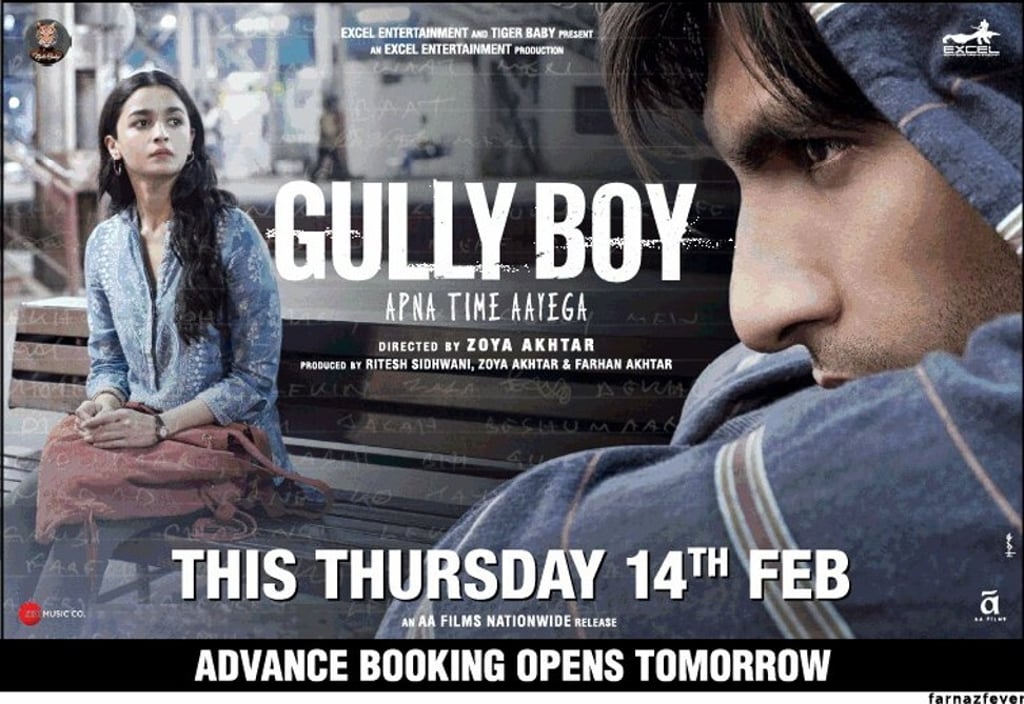 Gully Boy promotional poster. Photo: Twitter Gully Boy promotional poster. Photo: Twitter