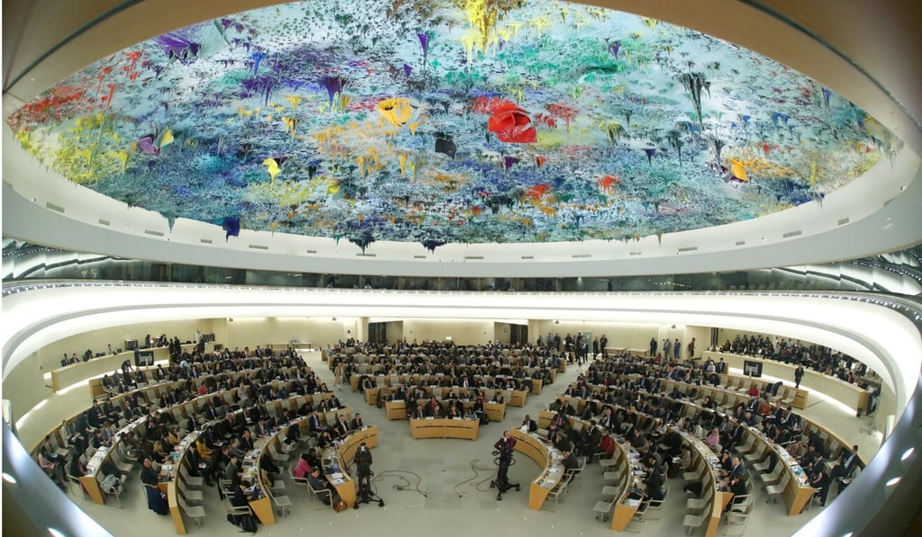 The UN council is the only intergovernmental global body to promote and protect human rights. Photo: Reuters
