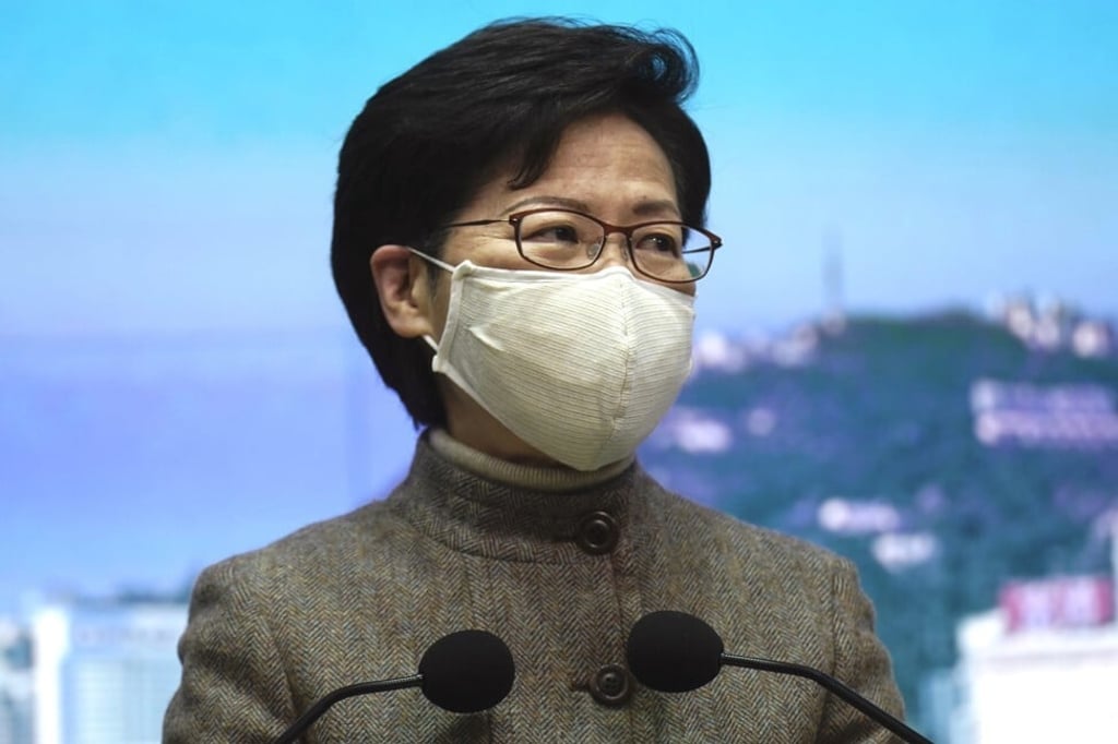 Hong Kong Chief Executive Carrie Lam Cheng Yuet-ngor. Photo: AP