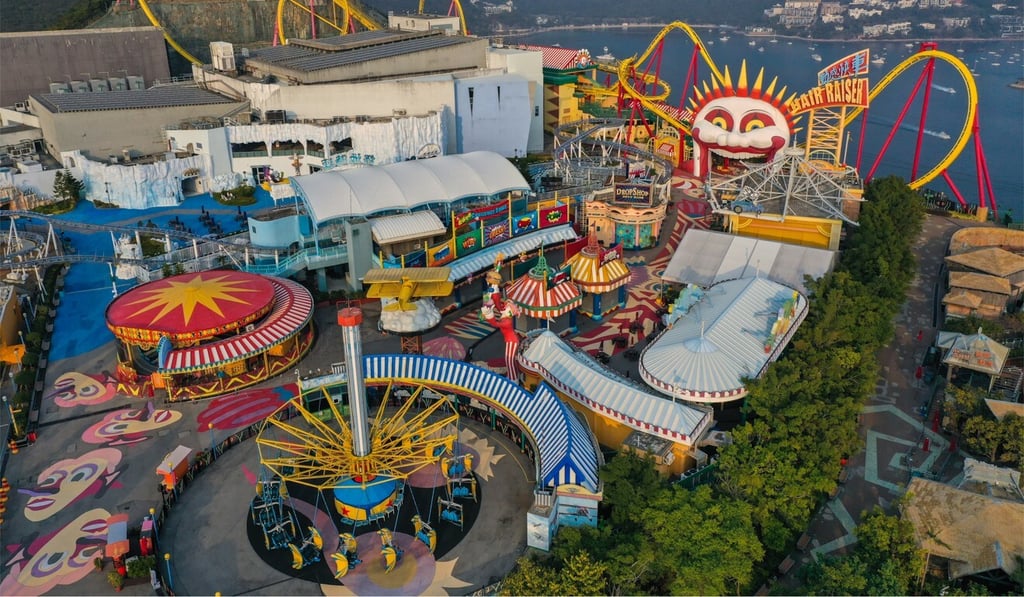 Aerial view of Ocean Park in Aberdeen. Photo: Winson Wong