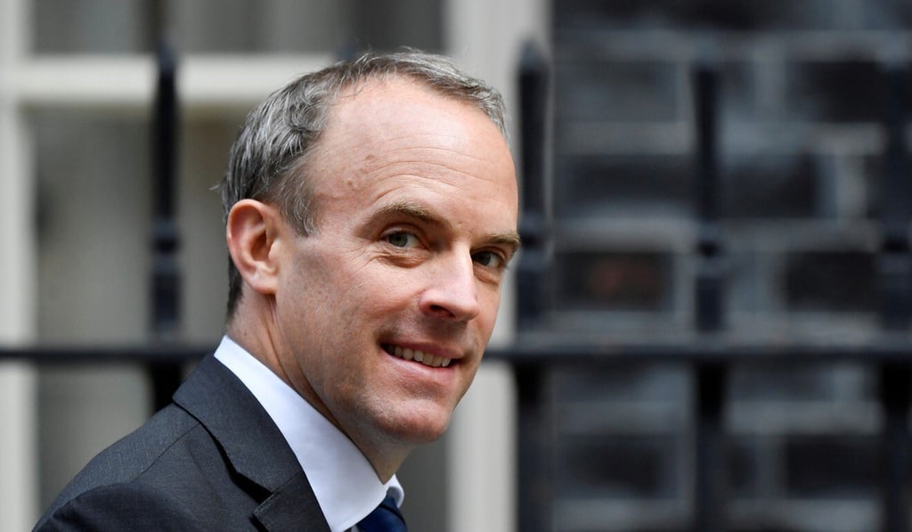 British foreign secretary Dominic Raab hit out at David Perry in comments to the British media. Photo: Reuters British foreign secretary Dominic Raab hit out at David Perry in comments to the British media. Photo: Reuters