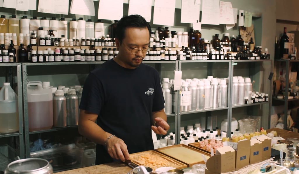 Candle maker Xavier Tsang has learned how to make dim sum so he can use the same techniques in his own work.