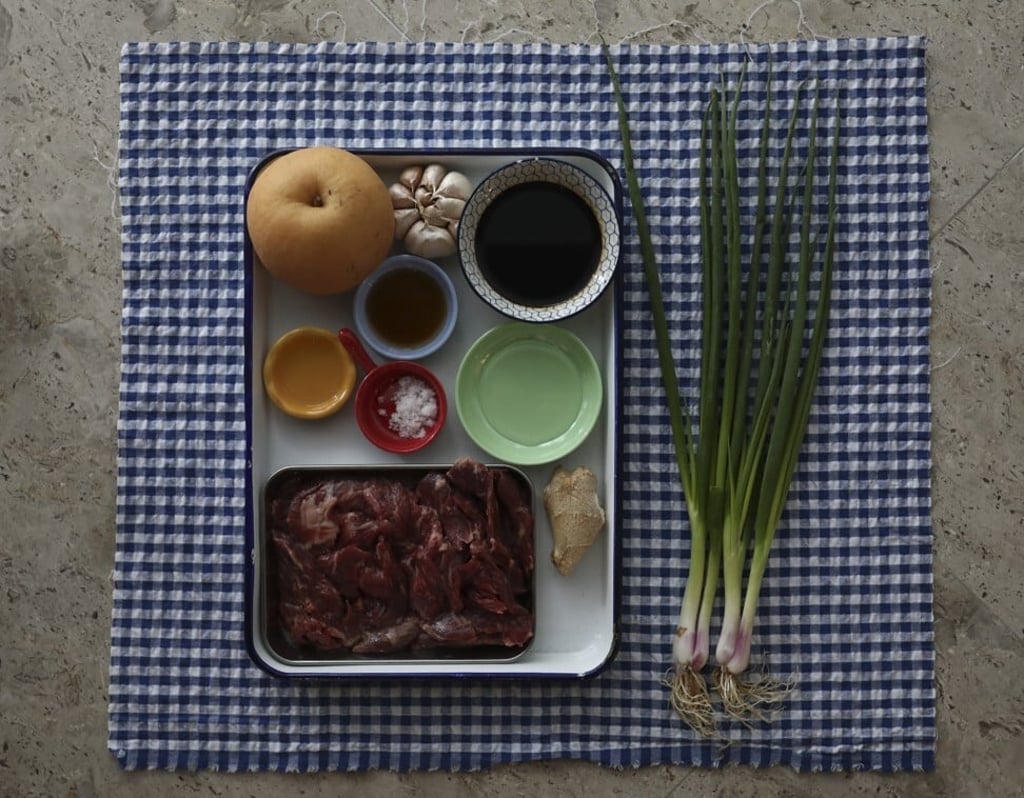 The ingredients for the marinated beef. Photo: SCMP / Jonathan Wong The ingredients for the marinated beef. Photo: SCMP / Jonathan Wong