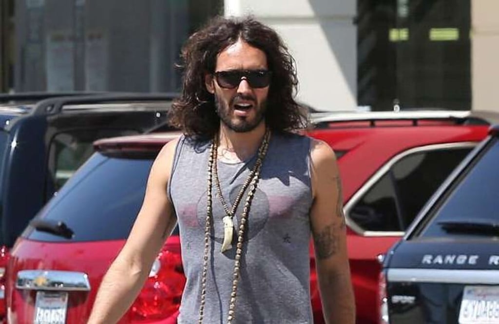 Comedian and podcaster Russell Brand claims that yoga changed his life, and helps him stay off drugs. Photo: AFP
