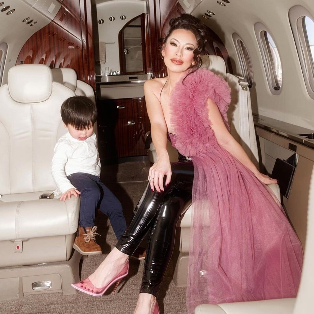 Does this woman ever dress down? Christine Chiu on a private jet. Photo: @christine_chiu88/Instagram Does this woman ever dress down? Christine Chiu on a private jet. Photo: @christine_chiu88/Instagram