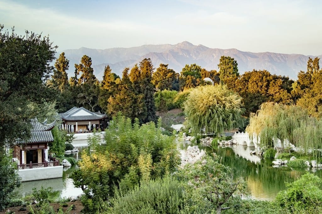 A view from the garden’s Stargazing Tower, from which Mount Wilson can be seen in the distance. Photo: The Huntington Library, Art Museum and Botanical Gardens
