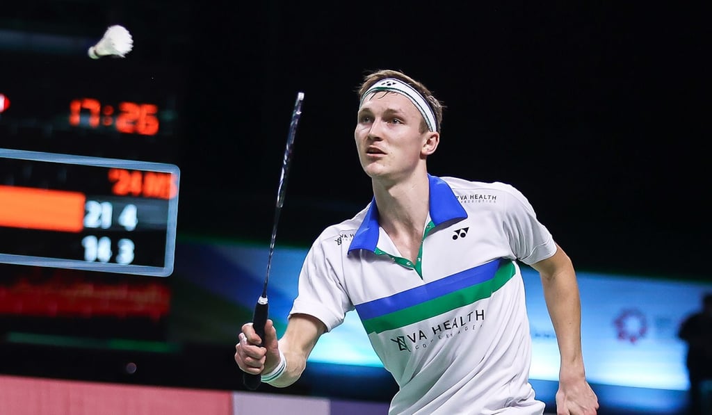 Viktor Axelsen of Denmark is the hottest player at the moment after clinching both Thailand Open titles in Bangkok. Photo: AFP/Badminton Association of Thailand