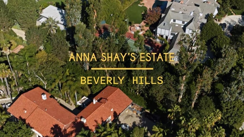A screenshot of Anna Shay’s Beverly Hills estate as seen on Bling Empire. Photo: Netflix