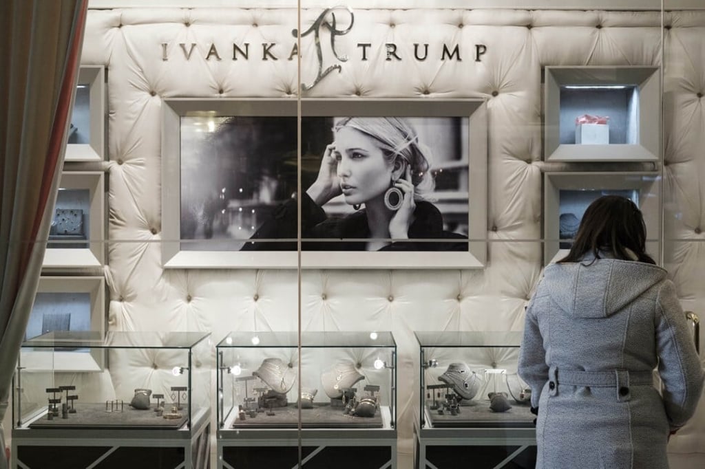 The Ivanka Trump Collection shop in the lobby of New York’s Trump Tower in February 2017. Photo: Getty Images/AFP