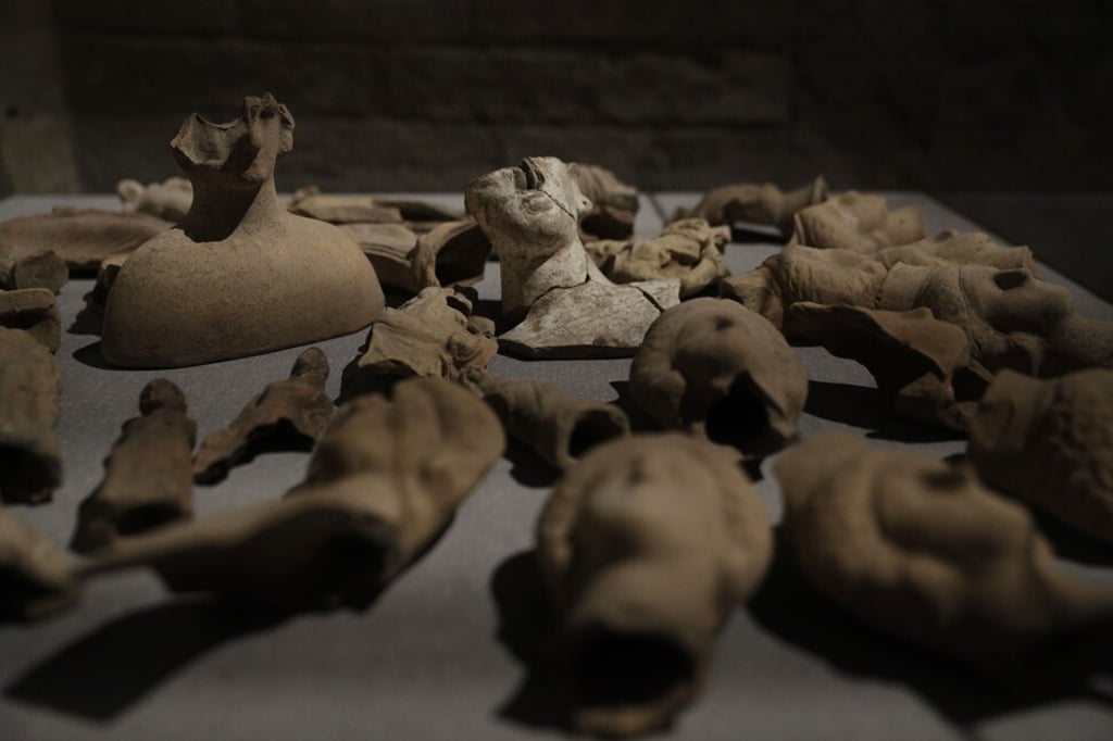 A selection of archaeological findings at the Antiquarium museum in Pompeii. Photo: AP