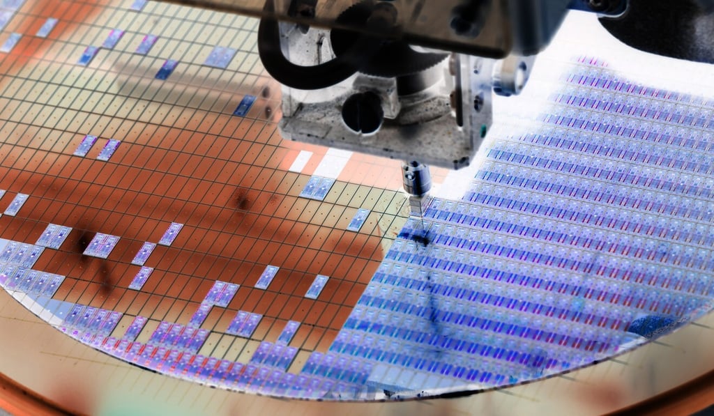 Silicon wafer being processed. Photo: Shutterstock