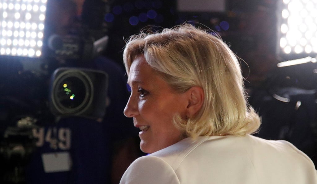 A poll suggests that if a final-round presidential run-off were held today, Le Pen would garner 48 per cent while Macron would be re-elected with 52 per cent, Le Parisien newspaper reported. Photo: Reuters A poll suggests that if a final-round presidential run-off were held today, Le Pen would garner 48 per cent while Macron would be re-elected with 52 per cent, Le Parisien newspaper reported. Photo: Reuters