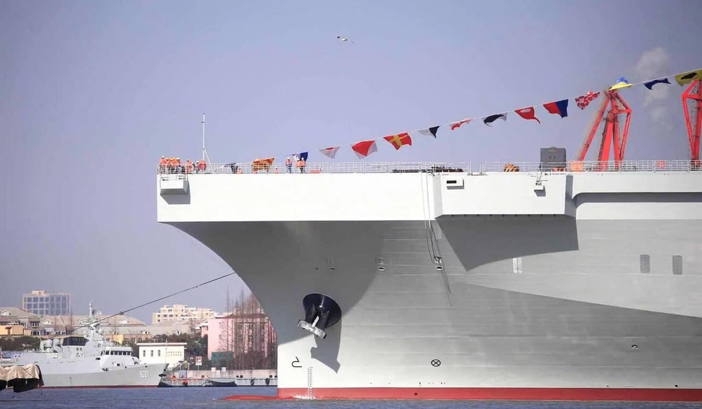 The Type 075 is a new generation of amphibious assault vessel weighing 40,000 tonnes. Photo: Handout