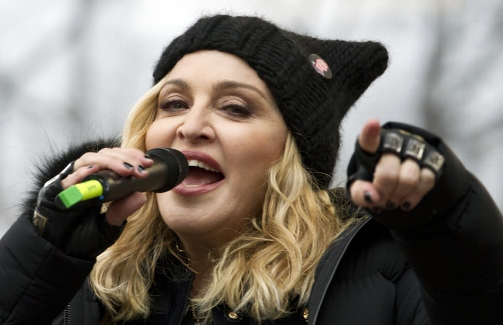 Sophie was one of the writers for Madonna’s (pictured) 2015 single Bi*** I’m Madonna. Photo: AP Sophie was one of the writers for Madonna’s (pictured) 2015 single Bi*** I’m Madonna. Photo: AP