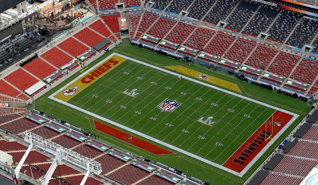 Super Bowl LV is set to kick off on Sunday with 25,000 fans in attendance. Photo: AFP Super Bowl LV is set to kick off on Sunday with 25,000 fans in attendance. Photo: AFP