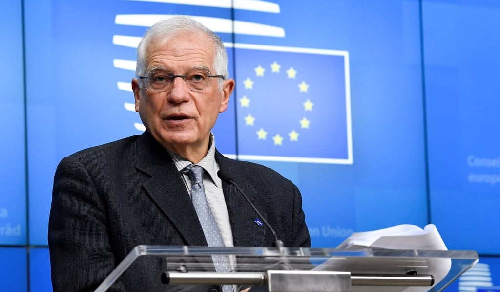 High Representative of the European Union for Foreign Affairs and Security Policy Josep Borrell speaks during a news conference in Brussels in January. Photo: Reuters High Representative of the European Union for Foreign Affairs and Security Policy Josep Borrell speaks during a news conference in Brussels in January. Photo: Reuters