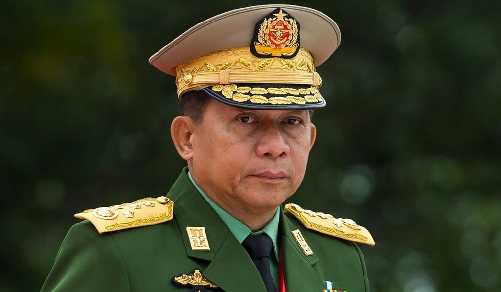 Senior General Min Aung Hlaing, pictured in 2018, already faces personal US sanctions. photo: AFP