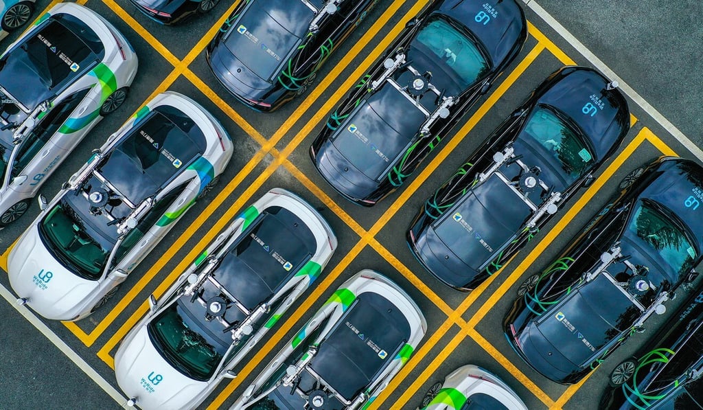 WeRide has a robotaxi fleet of 100 vehicles and more than 4 million kilometres in road tests under its belt. Photo: Handout WeRide has a robotaxi fleet of 100 vehicles and more than 4 million kilometres in road tests under its belt. Photo: Handout