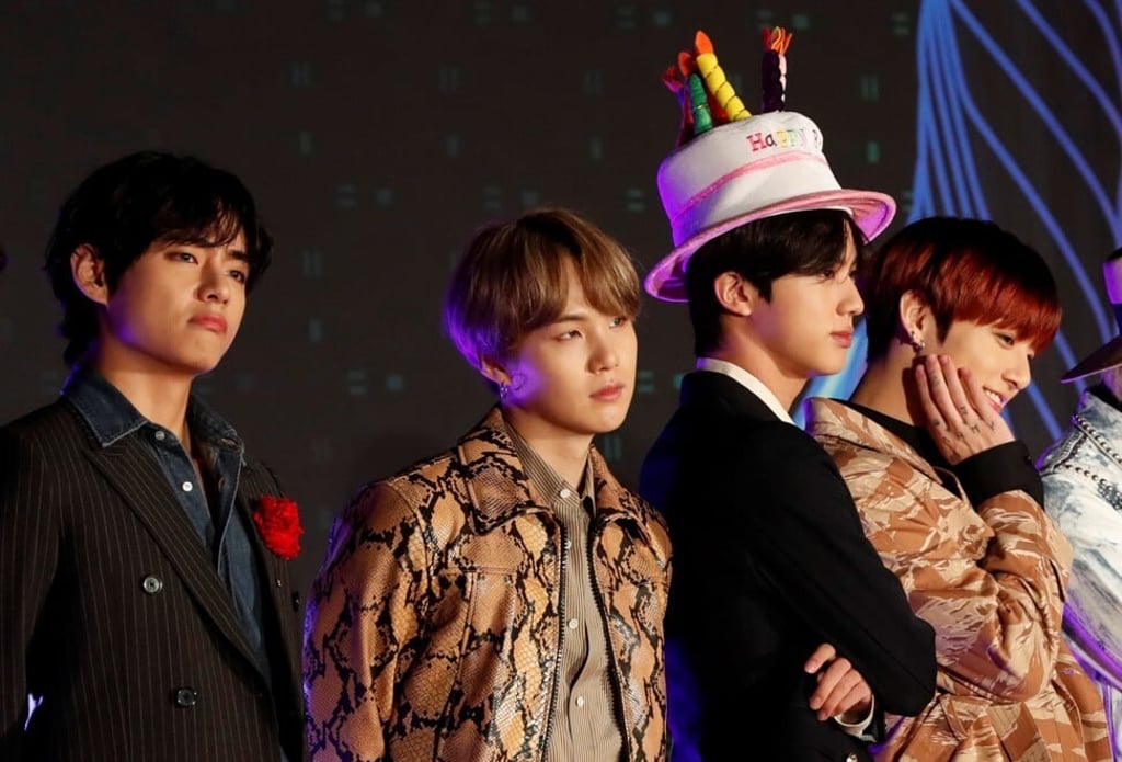 V, Suga, Jin and Jungkook of BTS attend the Mama awards at the Nagoya Dome in Nagoya, Japan. Photo: Reuters