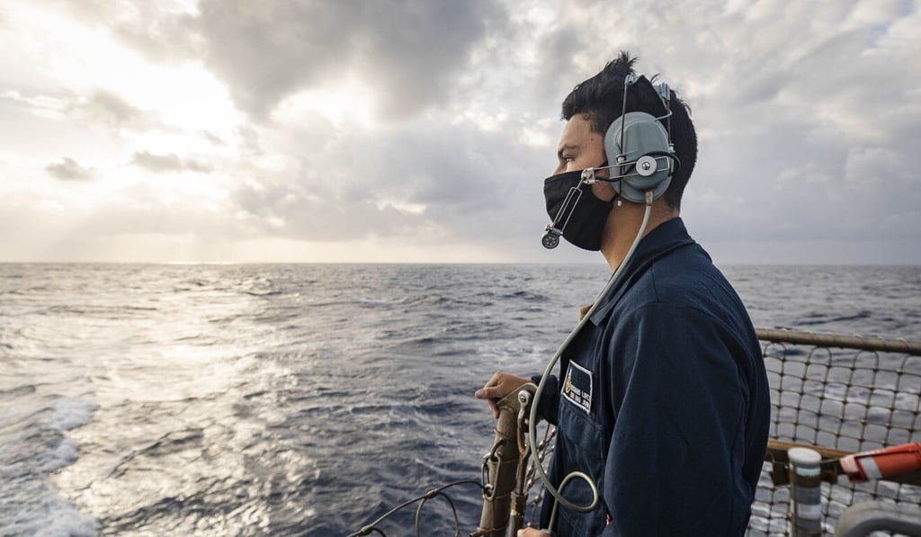 The flight deck aboard the Arleigh Burke-class guided-missile destroyer USS John S. McCain. Photo: US Navy 7th Fleet