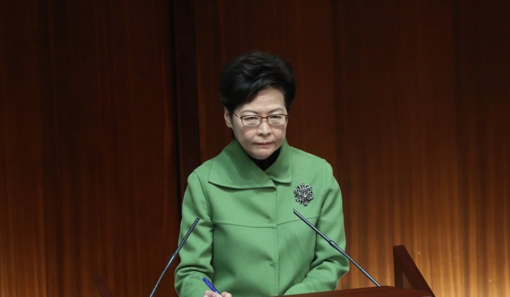 Chief Executive Carrie Lam attends a question and answer session at the Legislative Council last week. Photo: Sam Tsang