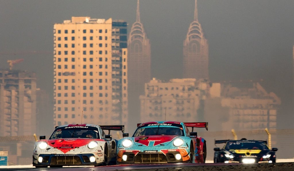 Hong Kong driver Antares Au at the Dubai 24 Hours GT3-Am class in January. Photo: Michael Widdowson Hong Kong driver Antares Au at the Dubai 24 Hours GT3-Am class in January. Photo: Michael Widdowson