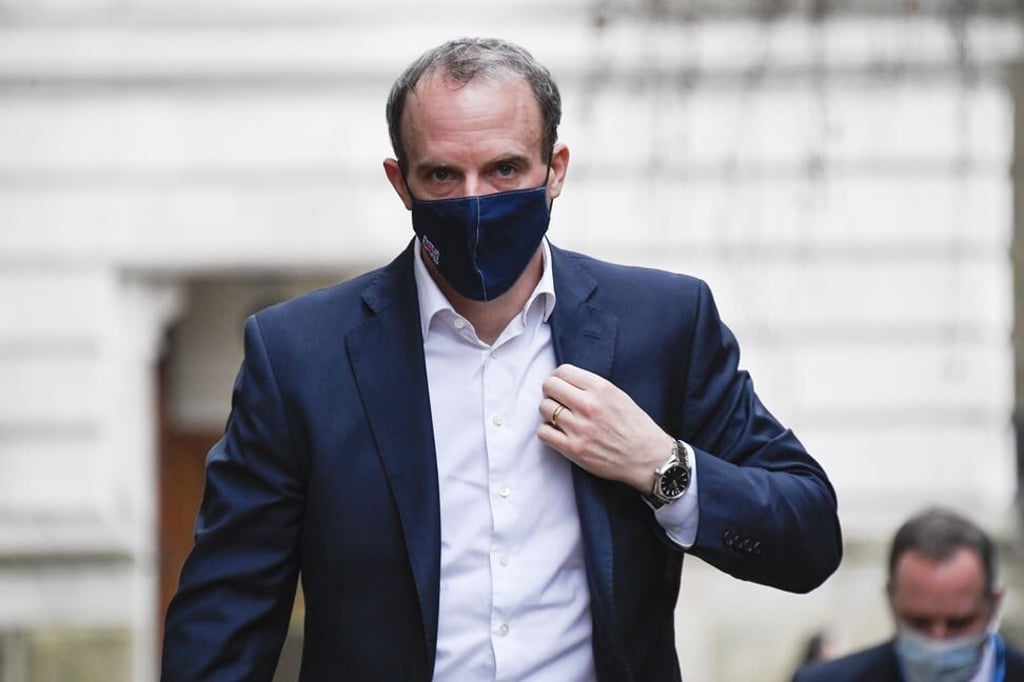 Britain’s Foreign Secretary Dominic Raab. Photo: AP