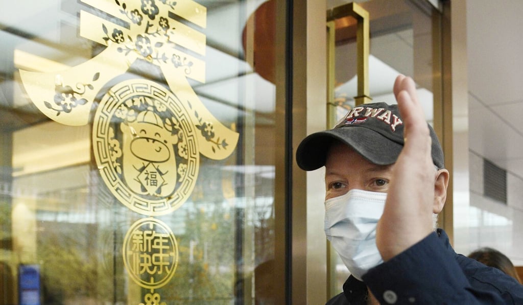 Peter Daszak, a member of the World Health Organization's team tasked with investigating the origins of the coronavirus pandemic. Photo: Kyodo