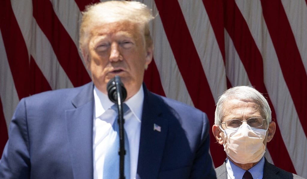 Dr Anthony Fauci has acknowledged that it was difficult at times to work for Donald Trump. File photo: TNS