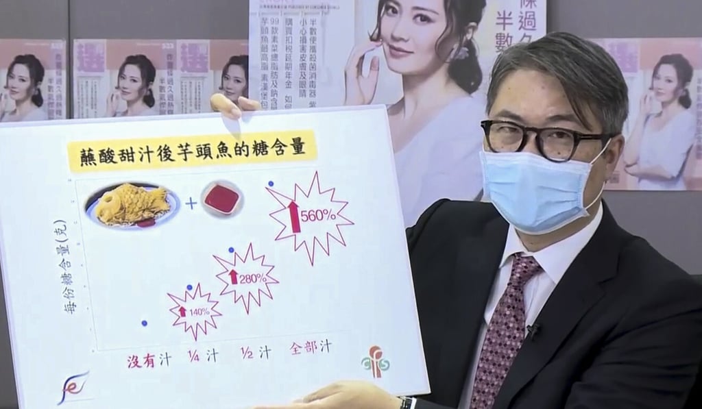 Dr Henry Ng speaks during an online press conference about vegetarian foods on Wednesday. Photo: Facebook Dr Henry Ng speaks during an online press conference about vegetarian foods on Wednesday. Photo: Facebook