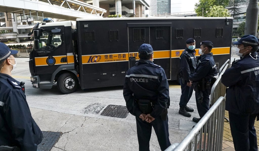 Jimmy Lai attends the court hearing for a second time after his bail was revoked. Photo: Felix Wong Jimmy Lai attends the court hearing for a second time after his bail was revoked. Photo: Felix Wong