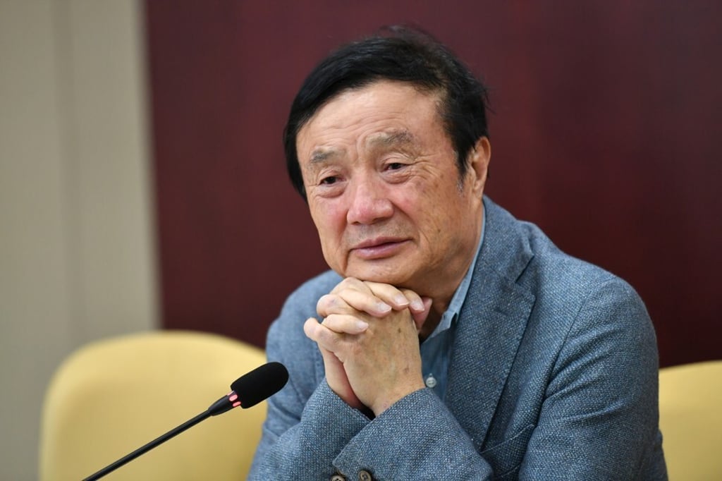 Huawei founder and CEO Ren Zhengfei announced a mining innovation lab in Taiyuan, in northern China's Shanxi Province, on February 9, 2021. Photo: Xinhua