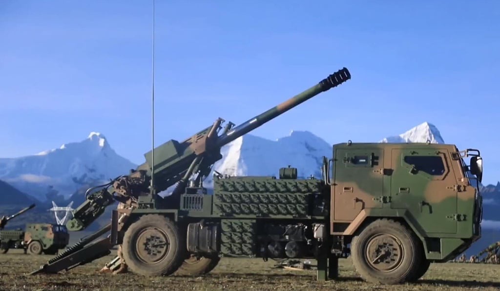 China PLC-161 howitzer has been fitted to a general utility truck. Photo: Handout