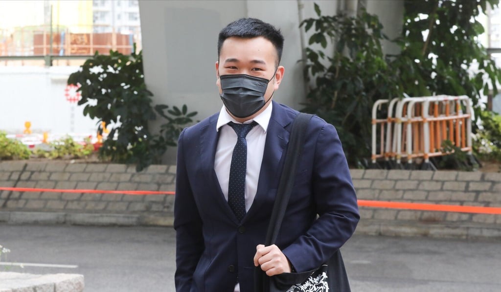 Defendant To Kai-wa arrives at West Kowloon Court on Wednesday. Photo: K. Y. Cheng