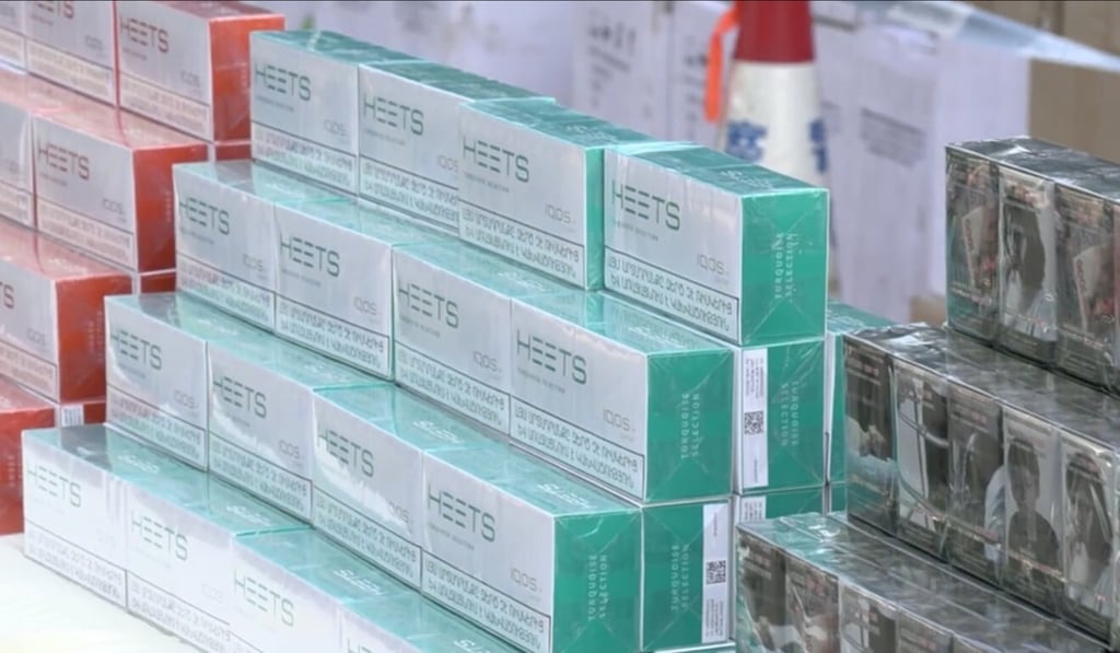 Officers found a total of 3.6 million contraband cigarettes, including 2.5 million heat-not-burn ones. Photo: Facebook