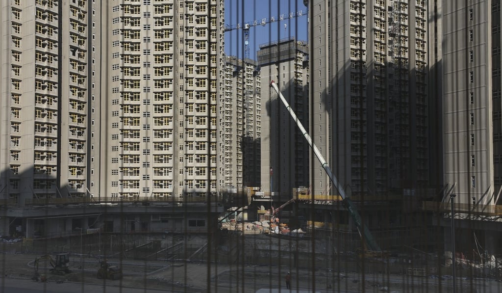 A building site is seen in Tung Chung, one of Hong Kong’s fastest-growing areas. Photo: Xiaomei Chen