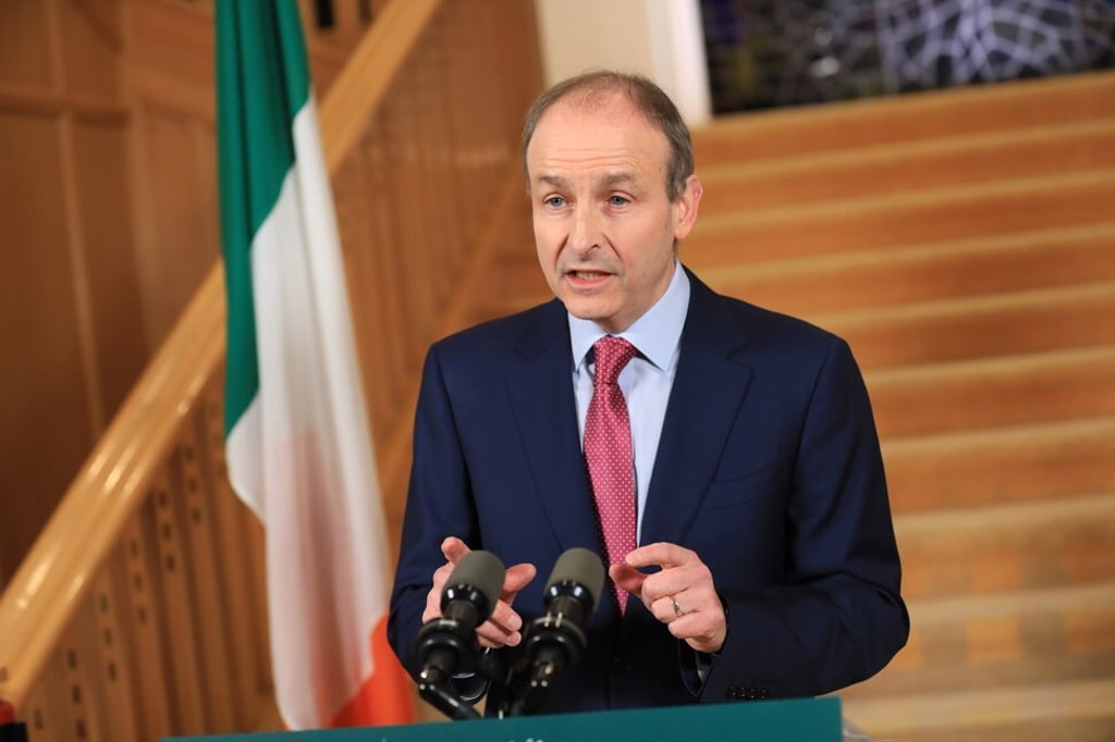 Irish prime minister Micheal Martin: Photo: Julien Behal / Julien Behal Photography via PA Media / DPA