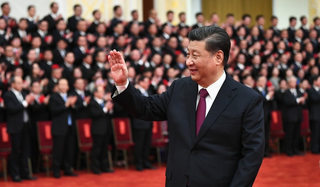 Chinese President Xi Jinping at a grand gathering to mark the nation's poverty alleviation accomplishments at the Great Hall of the People in Beijing, on February 25. Photo: Xinhua