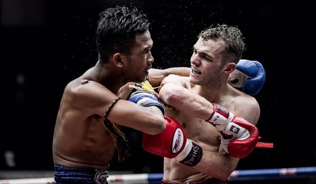 Muay Thai fighter and coach Dan McGowan at the Rajadamnern Stadium in Bangkok, Thailand in 2018. Photo: Handout