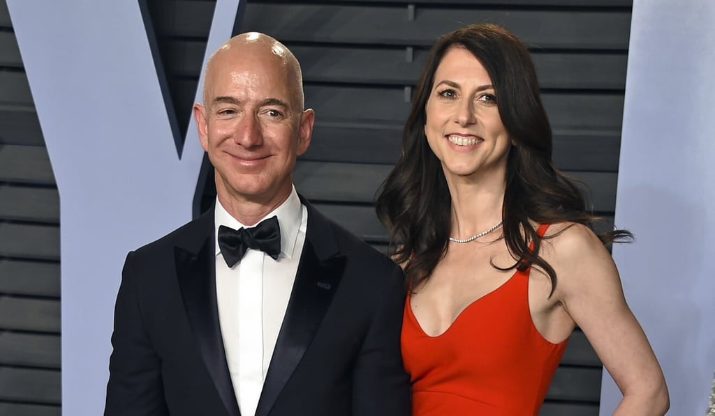 Jeff Bezos and MacKenzie Bezos announced their divorce in 2019. File photo: AP