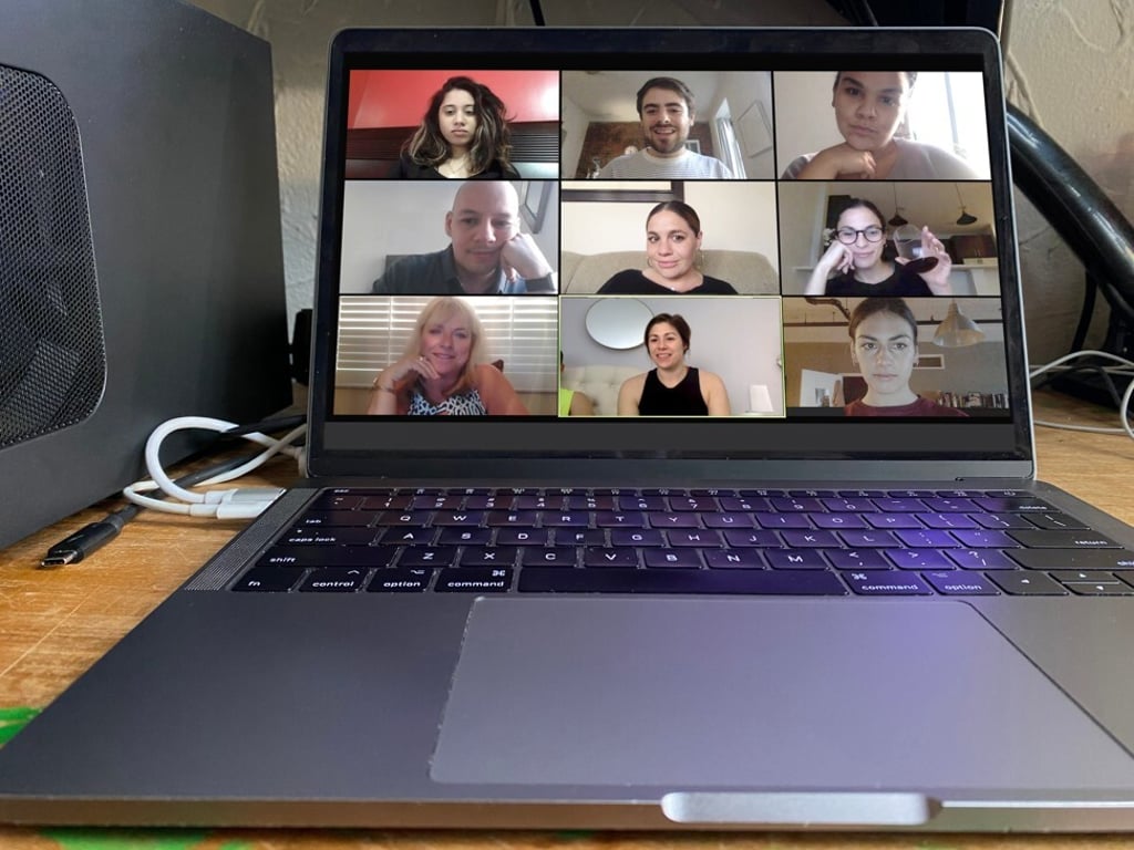 The effective use of video-conferencing technology to host group meetings can help staff to bond and stay connected while they are working remotely. Photo: Shutterstock The effective use of video-conferencing technology to host group meetings can help staff to bond and stay connected while they are working remotely. Photo: Shutterstock