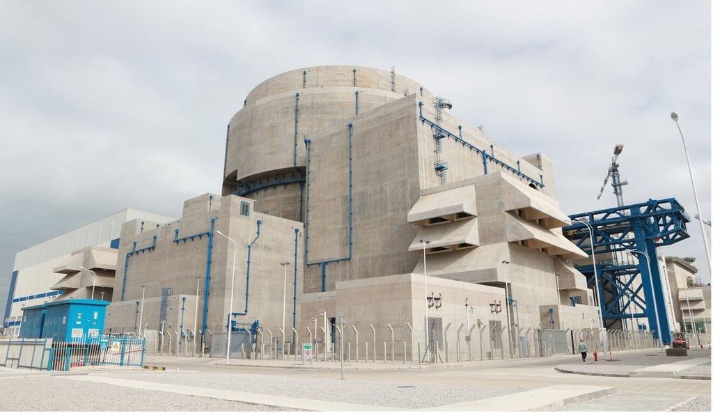 China’s first nuclear power plant using its Hualong One technology, in Fuqing, Fujian province, was connected to the grid in November. Photo: Xinhua China’s first nuclear power plant using its Hualong One technology, in Fuqing, Fujian province, was connected to the grid in November. Photo: Xinhua