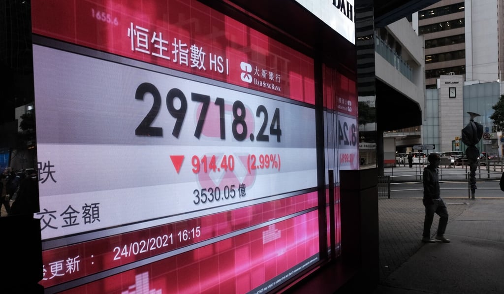 The plan is to raise to 80 the number of constituent stocks in the Hang Seng Index by the middle of next year and eventually to track 100. Photo: Edmond So The plan is to raise to 80 the number of constituent stocks in the Hang Seng Index by the middle of next year and eventually to track 100. Photo: Edmond So