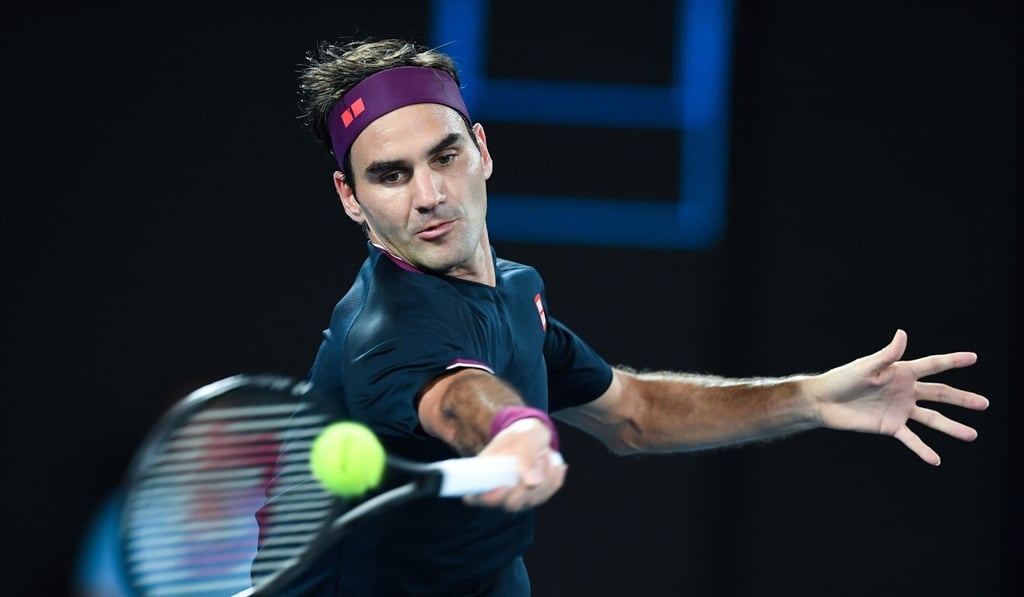 Switzerland's Roger Federer hits a return against Serbia's Novak Djokovic in the Australian Open men's singles semi-final in Melbourne. Photo: AFP Switzerland's Roger Federer hits a return against Serbia's Novak Djokovic in the Australian Open men's singles semi-final in Melbourne. Photo: AFP