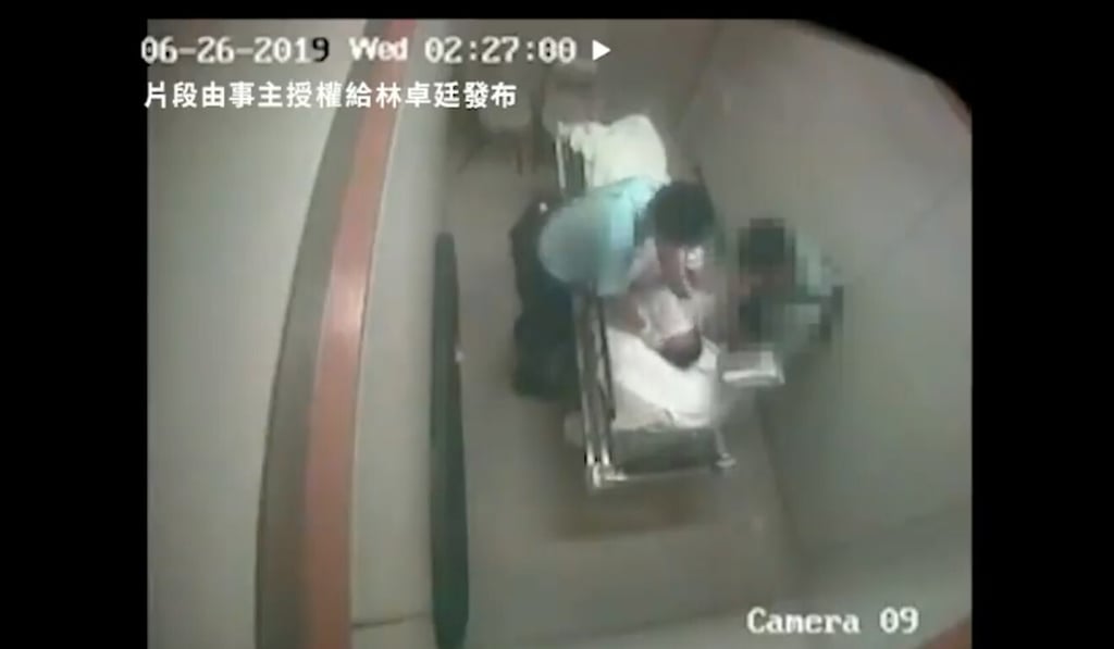 Chung Chi-wah was assaulted in North District Hospital after being arrested. Photo: Handout Chung Chi-wah was assaulted in North District Hospital after being arrested. Photo: Handout