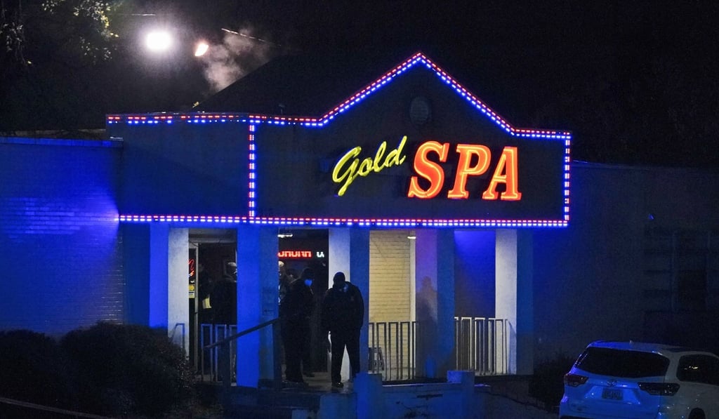 Police at one of the shooting scenes. Photo: AP