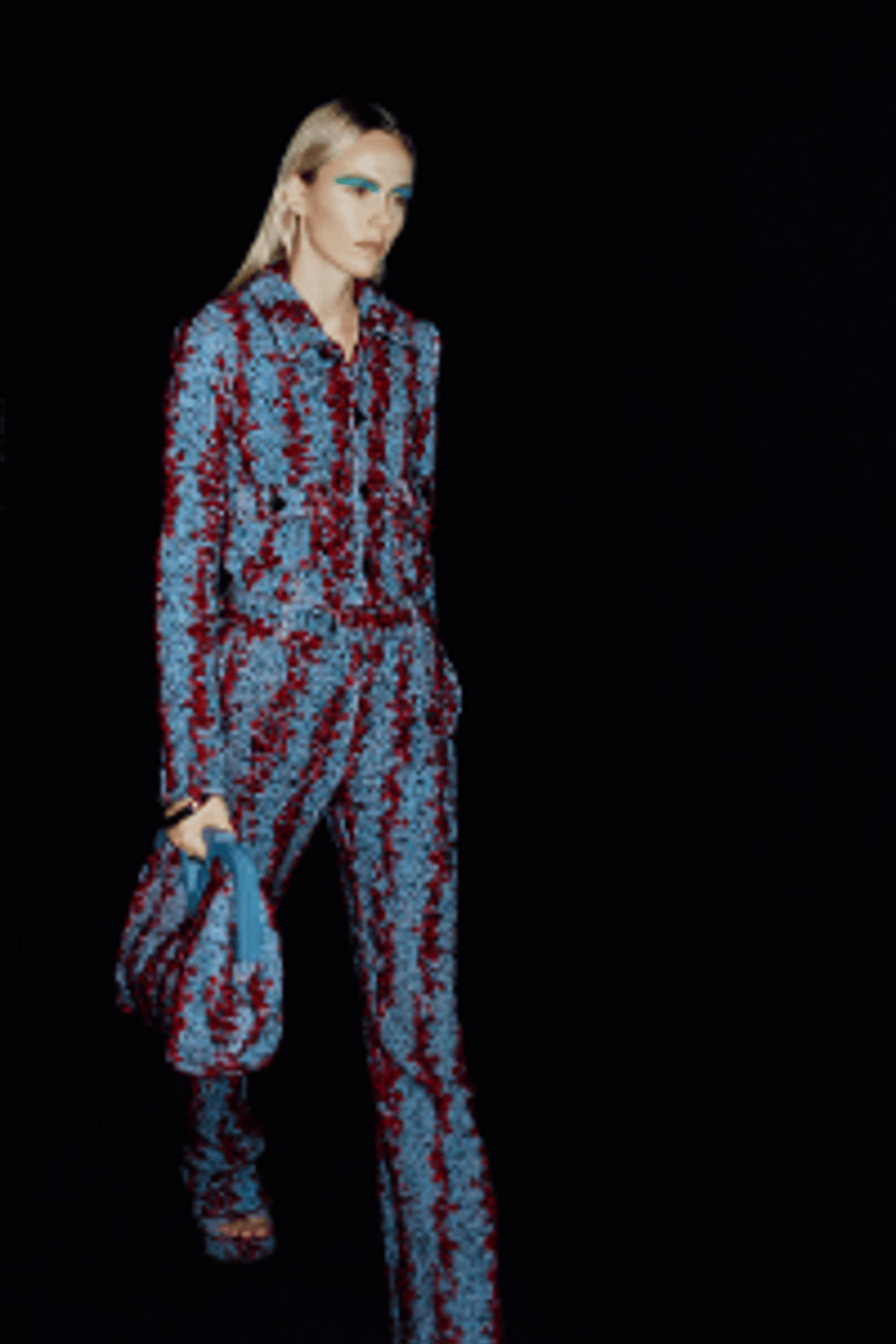 The tactile bouclé fabrics used in the Salon 01 fashions evoke upholstered home furnishings. Photo: Bottega Veneta The tactile bouclé fabrics used in the Salon 01 fashions evoke upholstered home furnishings. Photo: Bottega Veneta