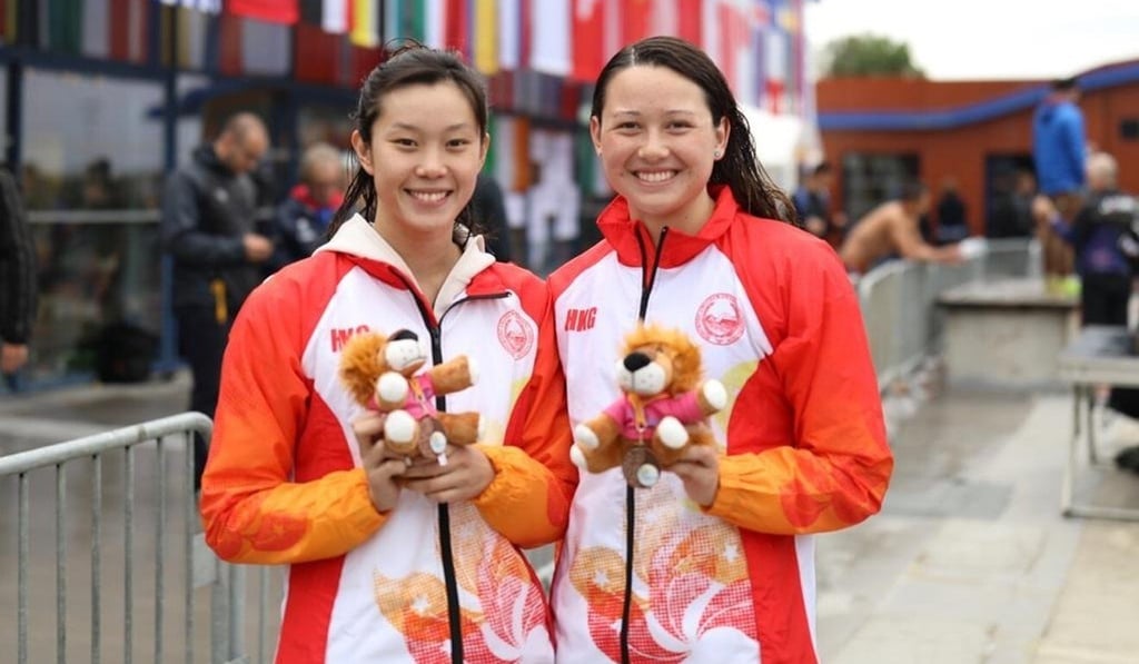 Stephanie Au Hoi-shun (L) and Siobhan Haughey have already qualified for the Olympics. Photo: HKASA